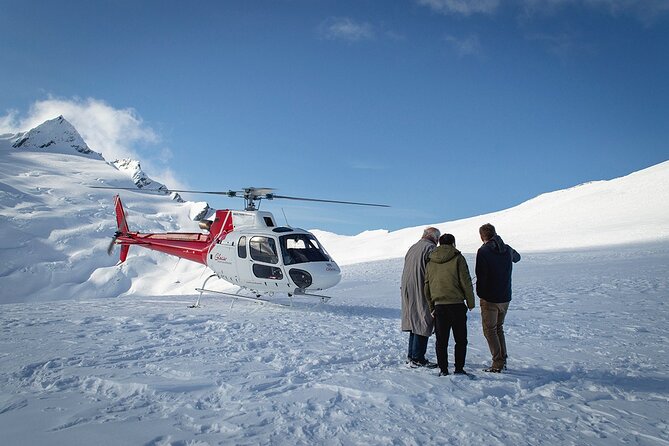 50-Minute Glacier Explorer & Earnslaw Burn Flight, Queenstown - Small-group comfort: hotel transfers, sound with headsets, and a 6-person cap