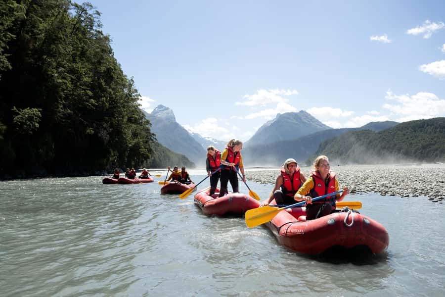 From Queenstown: Dart River Canoe & Jet Boat Day Trip - The 1-hour Dart River jet boat: speed with a view