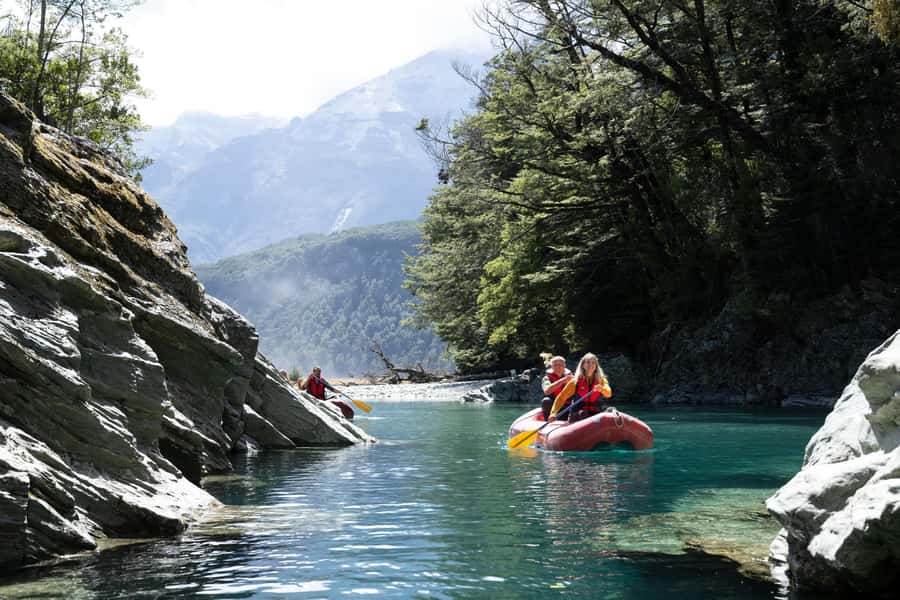 From Queenstown: Dart River Canoe & Jet Boat Day Trip - Funyak downstream canoeing: calm paddling with real canyon energy