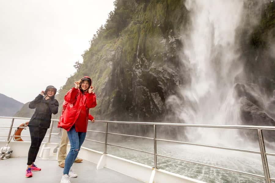 From Queenstown: Milford Sound Day Trip on Premium Coach - Two Hours on the Water: Mitre Peak, Stirling Falls, and Bowen Falls