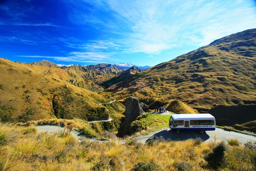 From Queenstown: Skippers Canyon Jet Boat Ride - Skippers Road + Lord of the Rings scenery: Why the minibus portion is worth it