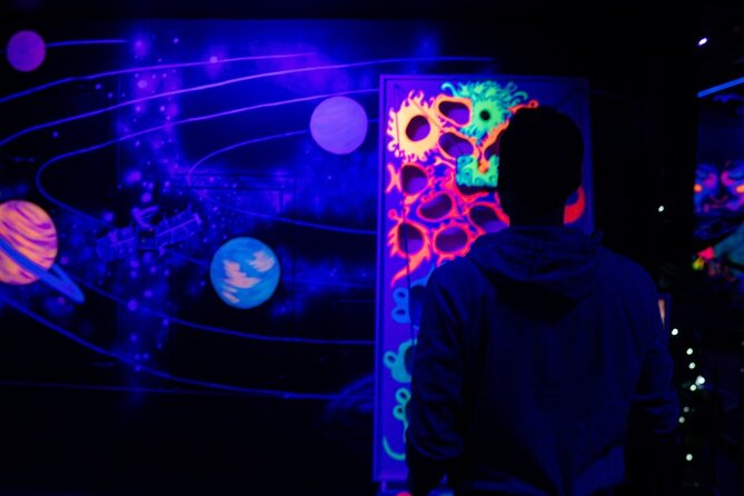 Glow in the Dark Mini Golf in Queenstown - Entering Thrillzone: neon mini golf in Queenstown