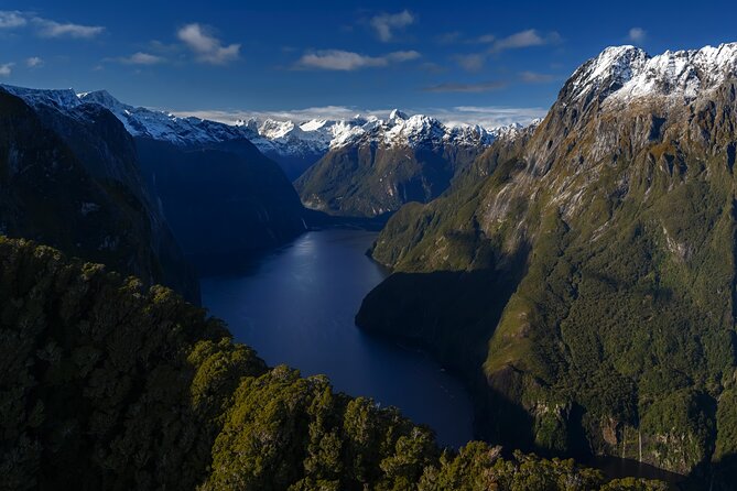 Milford Sound Earnslaw Burn Helicopter Tour from Queenstown - The Milford Sound flyover: Mitre Peak, cliffs, and glacier-fed drama