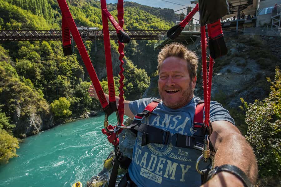 Queenstown: Kawarau Zipride! (3 Lines - Family Fun) - Getting Set Up: Harness, Seating, and the Fear Factor