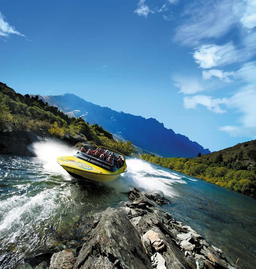 Queenstown: Shotover River and Kawarau River Jet Boat Ride - Kawarau River runs: rocks, bridges, and speed up to 95 km/h