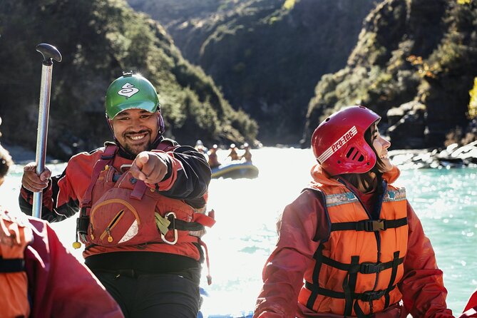 Queenstown Shotover River White Water Rafting - Deep Creek practise and river setup: how you go from land to rapids