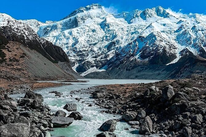 Queenstown to Christchurch One Way Tour Via Lake Tekapo & Mt Cook - Price: $431.30 for a private driver and glacier-level stops